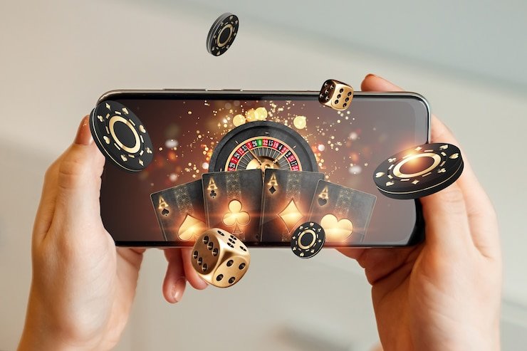 Pengguna poci99 membaca kebijakan privasi platform hiburan digital di perangkat mobile